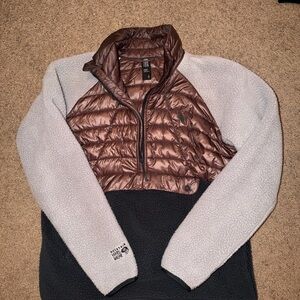 Mountain Hardwear rose gold/brown and Gray Fleece Jacket